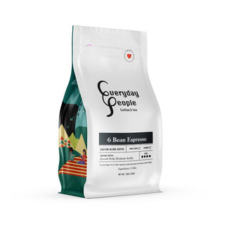 Six Bean Espresso Custom Blend- Dark Roast by Everyday People Coffee  & Tea
