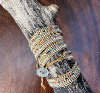 Love Is Project - Darjeeling Necklace/Wrap Bracelet (Silver)