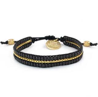 Love Is Project - Diwali Bracelet Chain (Black/Gold)