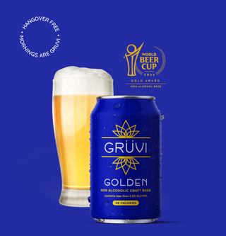 Grüvi - Non-Alcoholic Golden Lager (6 Pack)
