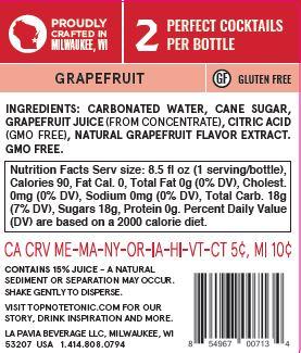 Top Note - Sparkling Grapefruit Soda (16-pack) - 92-Points Winner
