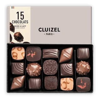 Michel Cluizel 15-Piece Chocolate Bon Bons Gift Box Mixed by Bar & Cocoa