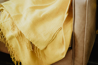 Fair Trade Cotton Lightweight Blanket (Queen), Handwoven Textiles by Creative Women